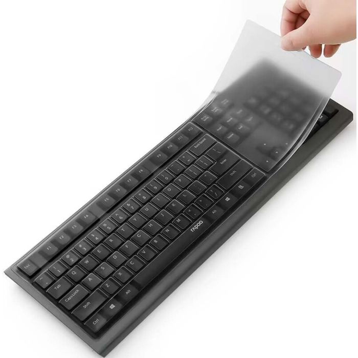 Funda protectora de teclado de silicona transparente universal para PC