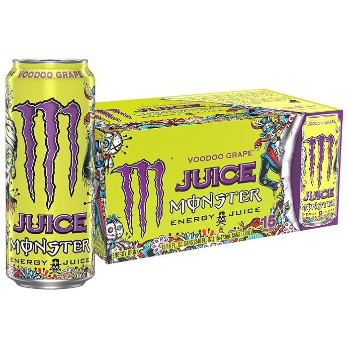 Monster Energy Juice Voodoo Grape, Bebida Energética, 16 oz