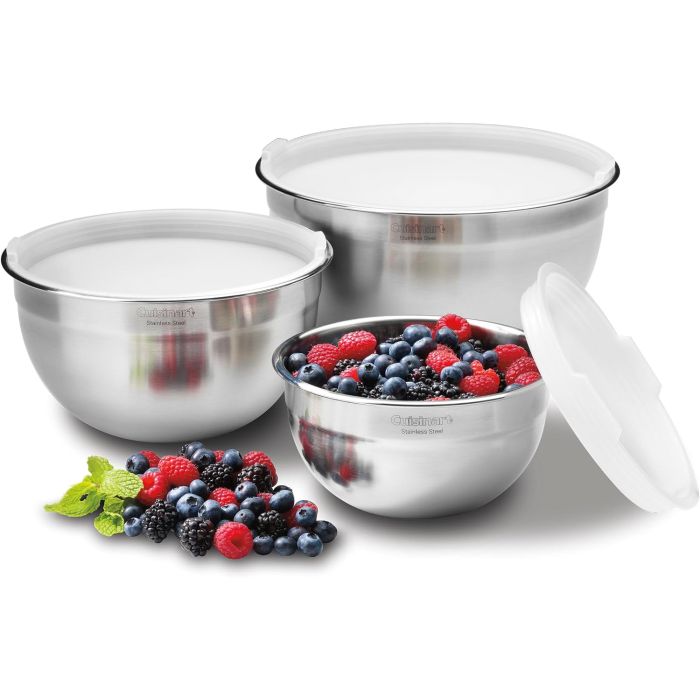 Set de 3 Tazones Cuisinart Acero Inoxidable