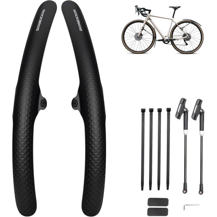 Guardabarros ROCKBROS 2 Pack Universales Delantero y Trasero