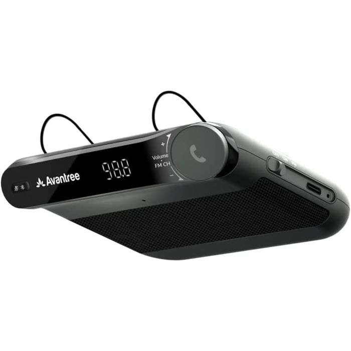 Avantree Roadtrip Altavoz Bluetooth para Coche y Transmisor FM Manos Libres 6W