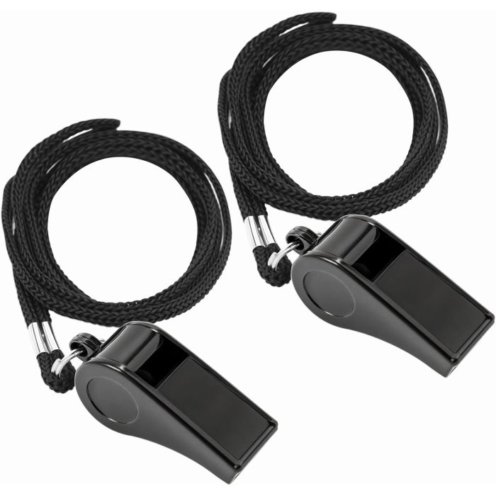 2 Silbatos deportivos con cordón, sonido fuerte y claro