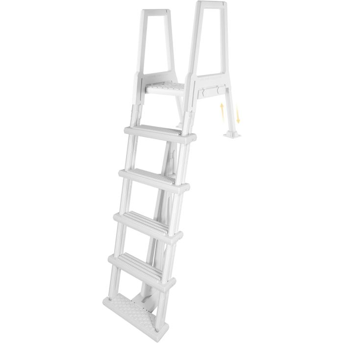 Escalera para Piscinas Blue Wave 5 Peldaños Resina Blanca