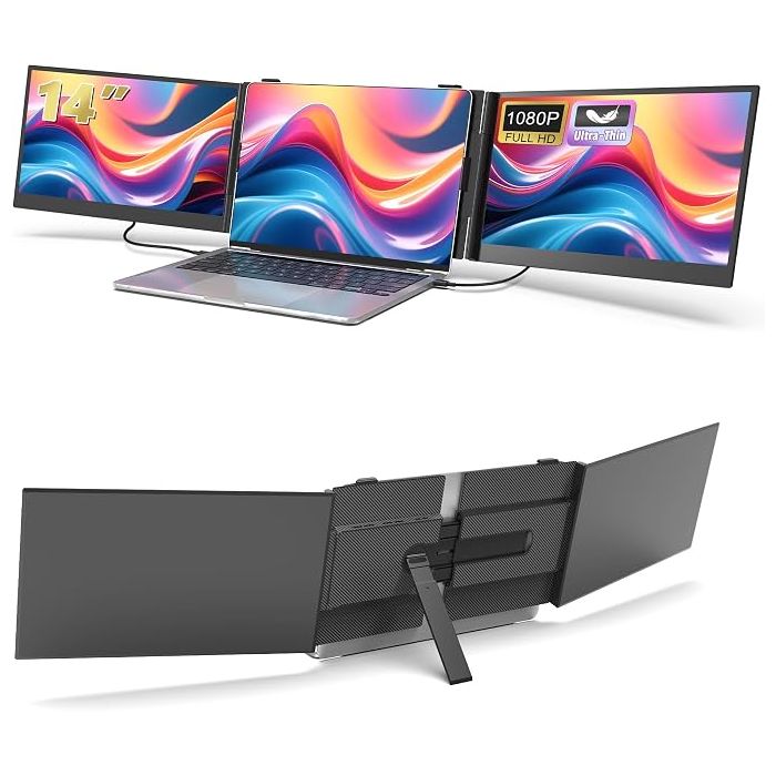 Monitor Extensor Triple 14 Pulgadas FHD IPS