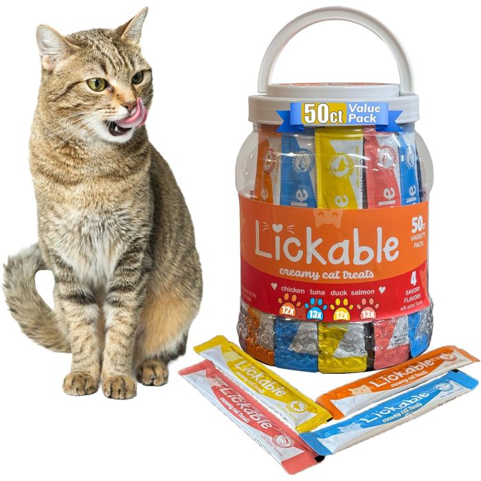 Fieldcrest Farms Snacks Cremosos para Gato – 50ct Variedad 4 Sabores