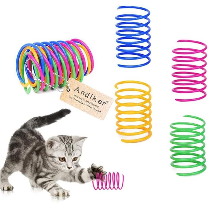 Juego de 12 resortes creativos para gato Andiker