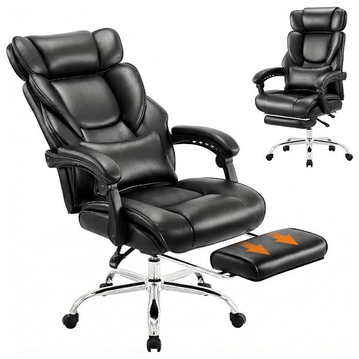 Silla de Oficina Ejecutiva Reclinable con Reposapiés y Sopor
