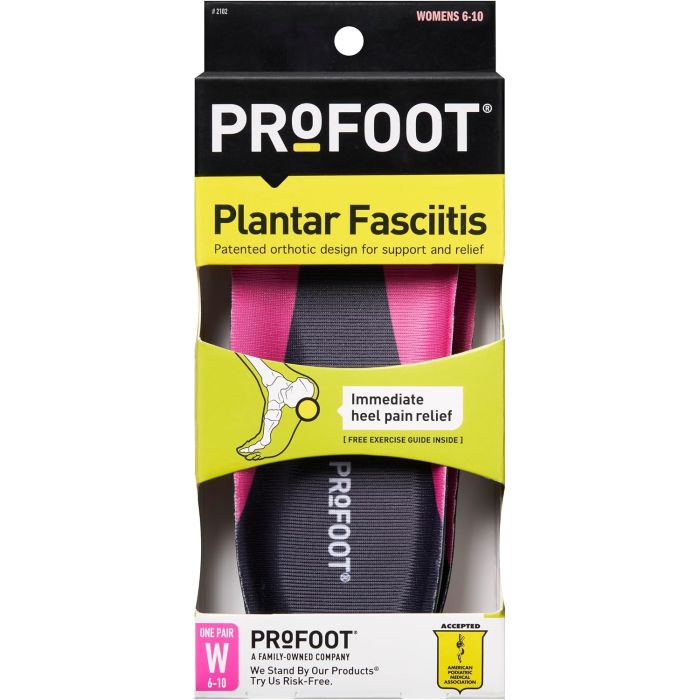 Plantillas Ortopédicas PROFOOT para Fascitis Plantar Mujer Tallas 6-10