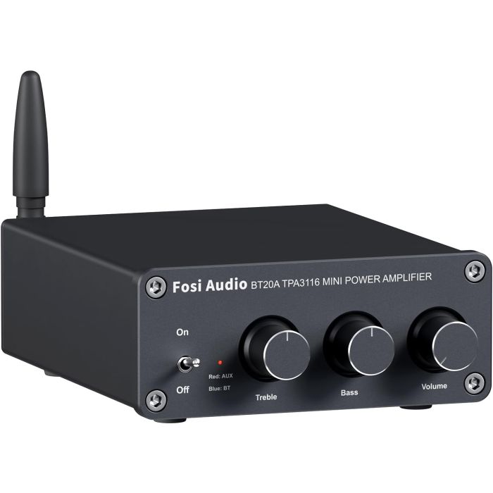 Amplificador Bluetooth Estéreo Fosi Audio BT20A 200W 2 Canales