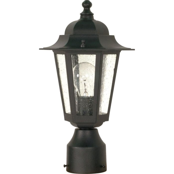 Nuvo Lámpara de Pie Tradicional Una Luz Acabado Negro