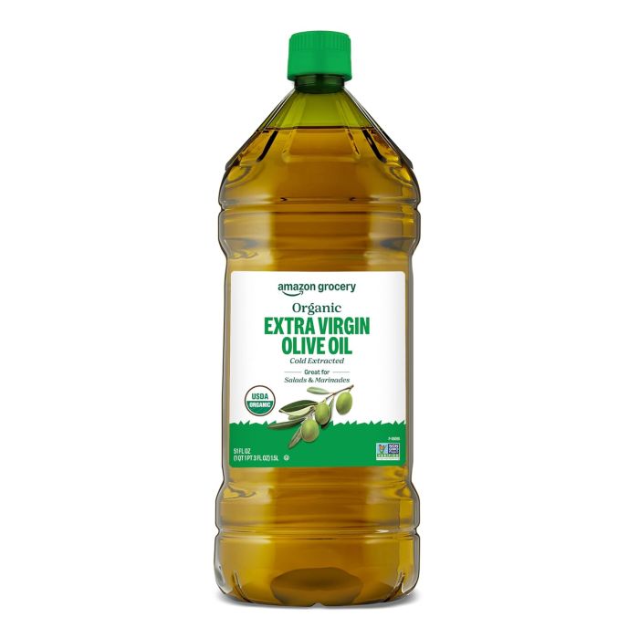 Amazon Grocery Aceite de Oliva Extra Virgen Orgánico 51 fl oz