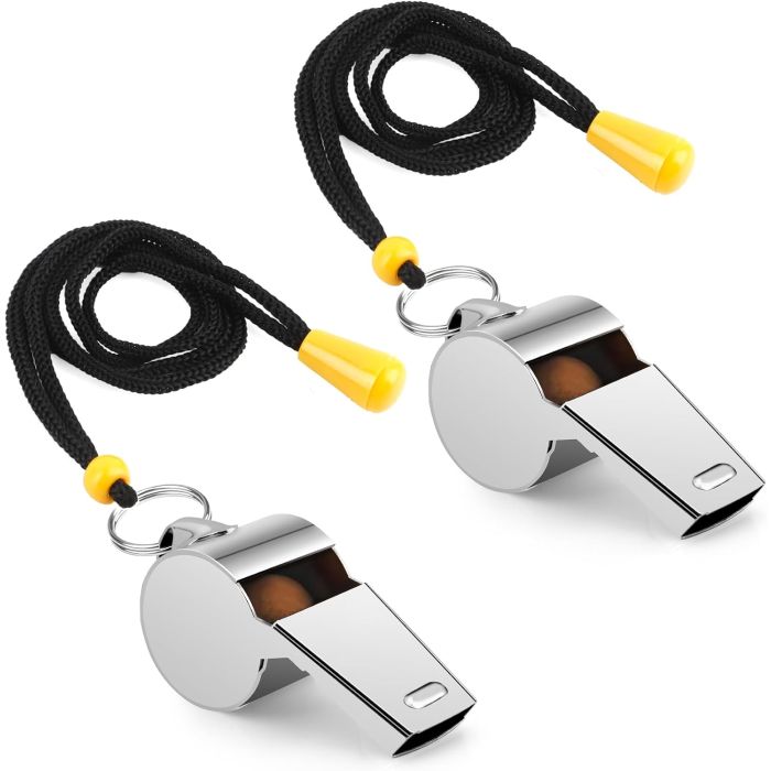 Silbato de acero inoxidable para entrenadores y jueces