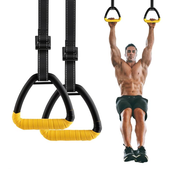 Anillas de gimnasia ajustables para entrenamiento de fuerza