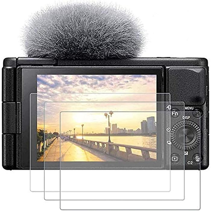 3 Protectores de Pantalla de Vidrio Templado para Sony ZV-1