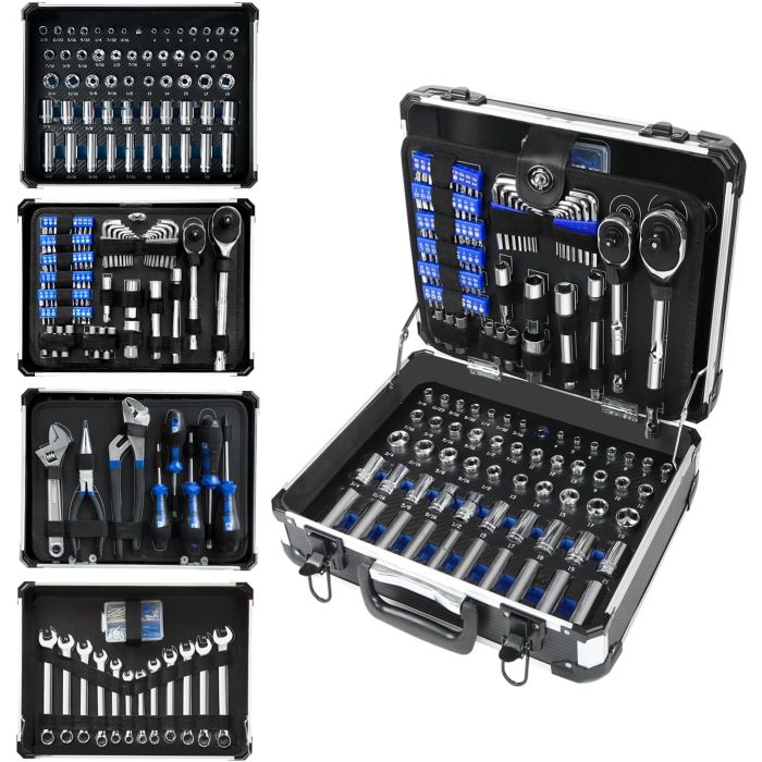 Kit de Herramientas Mecánicas Prostormer 240 Piezas con Caja de Aluminio