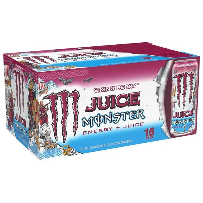 Monster Energy Juice Viking Berry, Bebida Energética, 16 oz
