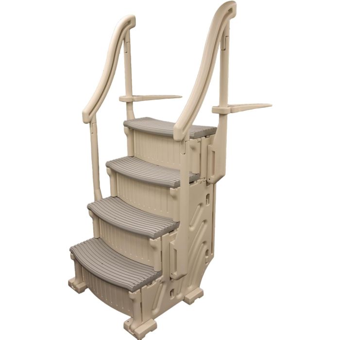 Escalera curva para piscinas sobre tierra Confer Plastics CCX-AG