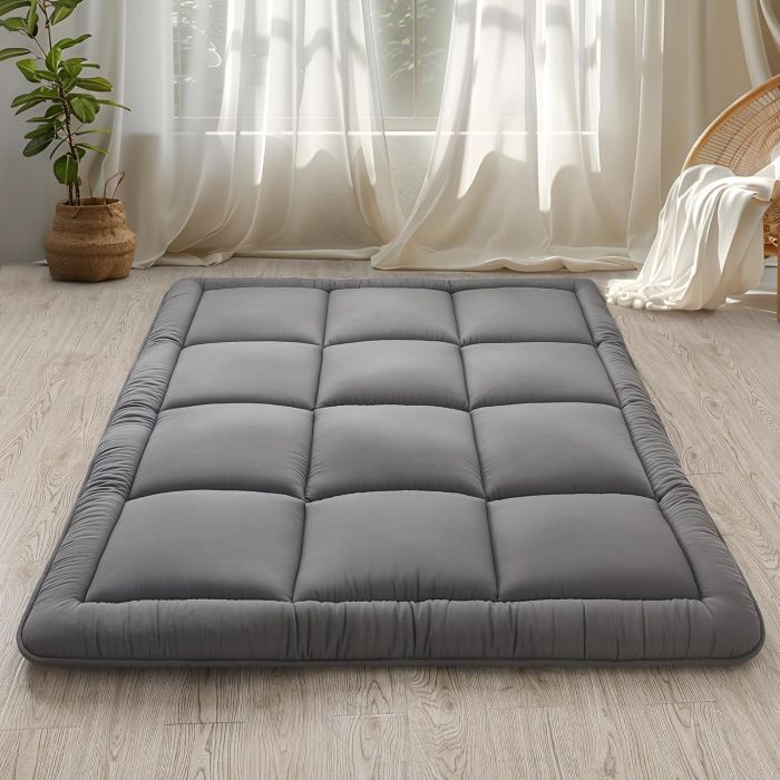 Colchoneta Futon Japonesa 3" Gris 39x80 Pulgadas