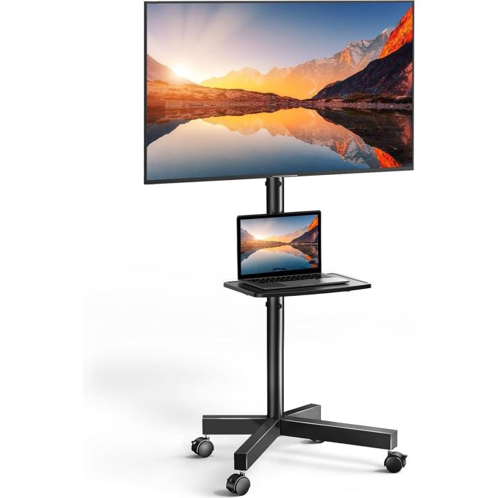 Soporte Móvil para TV PERLESMITH 23-60 Pulgadas con Ruedas
