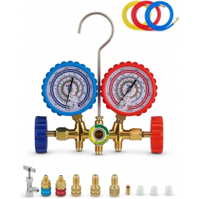 Set de Manómetro de Aire Acondicionado Orion Motor Tech