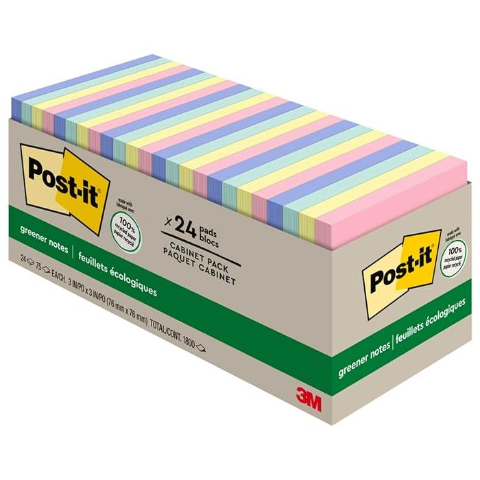Notas Adhesivas 24 Paquetes Colores Pastel
