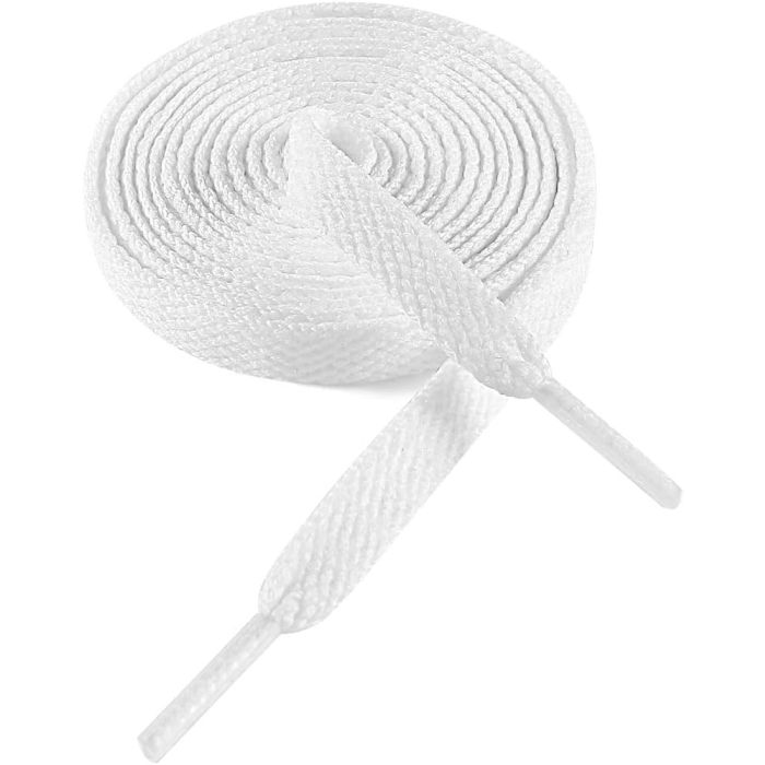 Cordones planos para zapatillas VSUDO 137 cm blanco