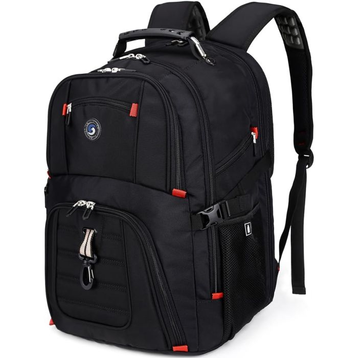 Mochila Viaje SHRRADOO 50L Negra Portátil 17"
