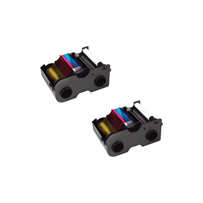 Cintas de Color YMCKO Fargo para DTC1000 y DTC1250e - Paquete de 2