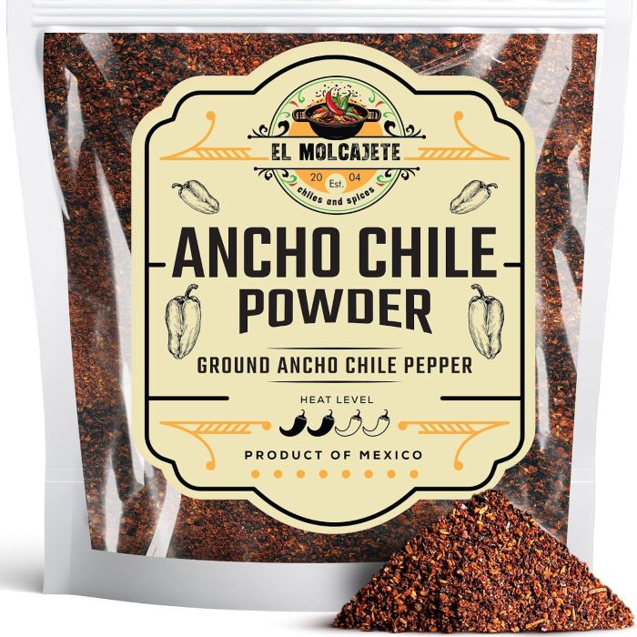Polvo de Chile Ancho 4 oz Marca El Molcajete