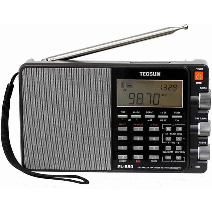 Tecsun PL880 Radio Portátil Digital PLL AM/FM/Onda Corta con SSB