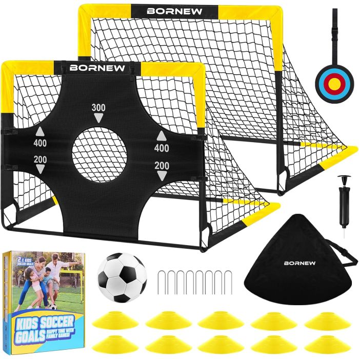 Arco de fútbol juvenil con portería portátil 4x3 pies