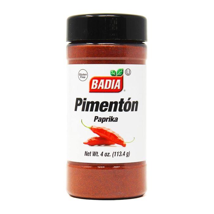 Badia Paprika, 4 oz - Sabor Dulce Suave para Cocinar