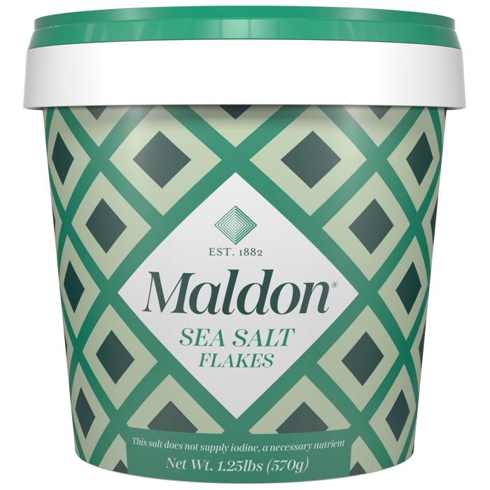 Maldon Salt, Escamas de Sal Marina, 570 g, Tubo Resellable