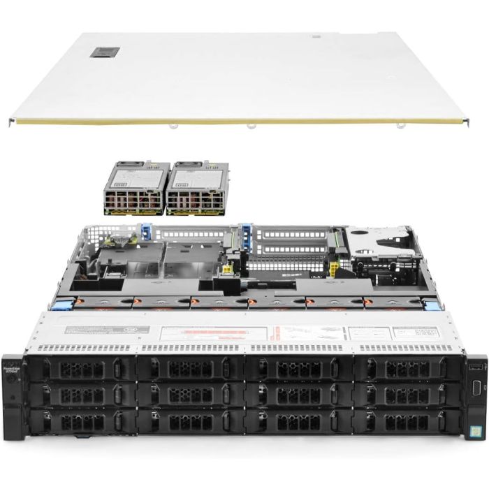 Dell PowerEdge R730xd Servidor 12 Bahías 2.50 GHz 24 Núcleos 192 GB RAM 16 TB Almacenamiento Renovado