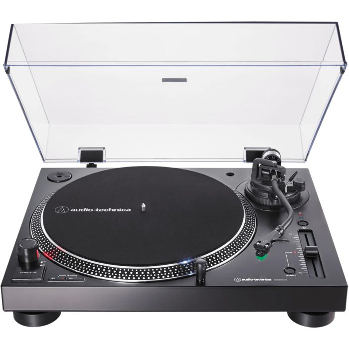 Tocadiscos inalámbrico con USB y Bluetooth en negro