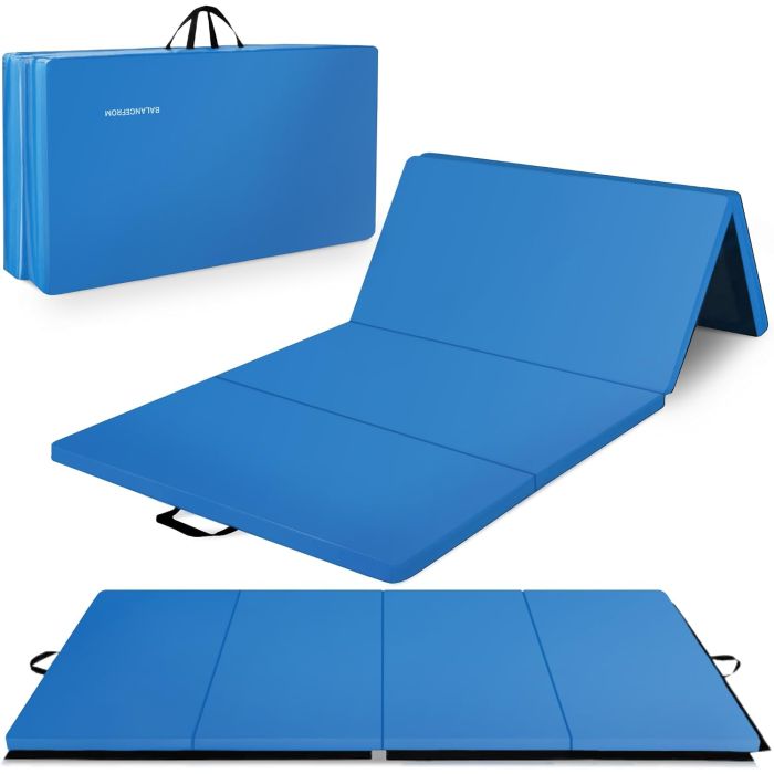 Colchoneta de Gimnasia Plegable BalanceFrom 120x48x2 pulgadas