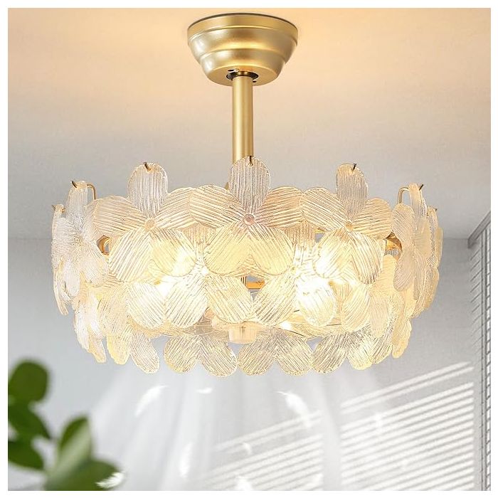 Ventilador de Techo 20'' Con Luz y Control Remoto 6 Velocida