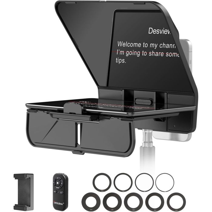 Desview T5 Teleprompter para Smartphone, Tablet y DSLR