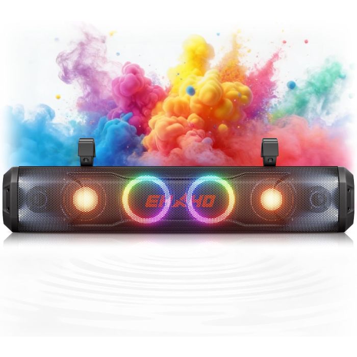 Ehaho 26 Inch 6 Speaker UTV Sound Bar, Bluetooth Golf Cart Speakers