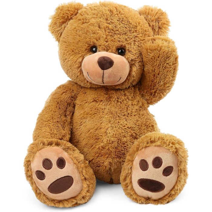 Peluche Oso de Peluche LotFancy, 20 Pulgadas, Marrón, Suave y Abrazable