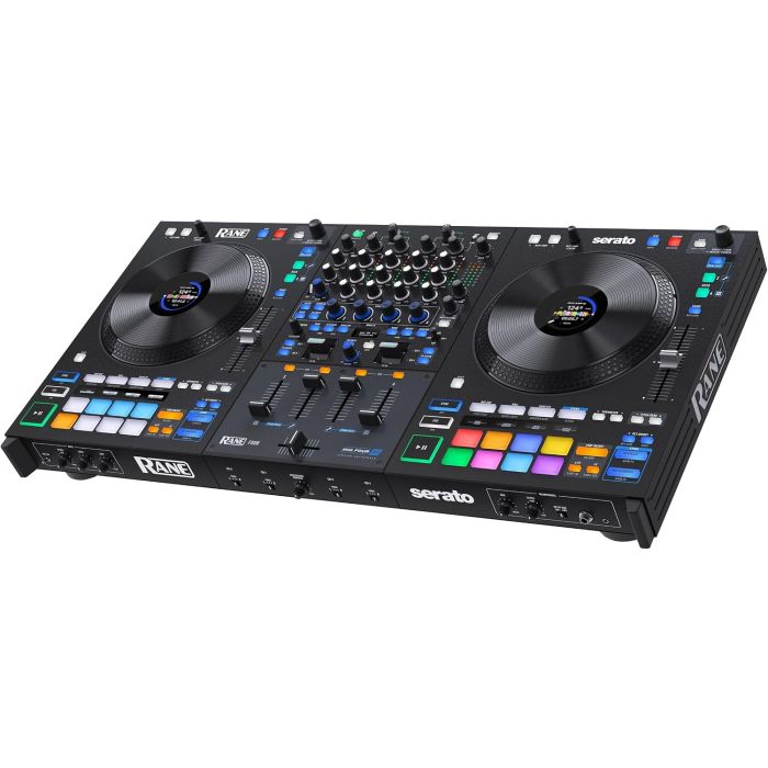 Controlador DJ RANE FOUR con 4 decks y ruedas jog 8.5"