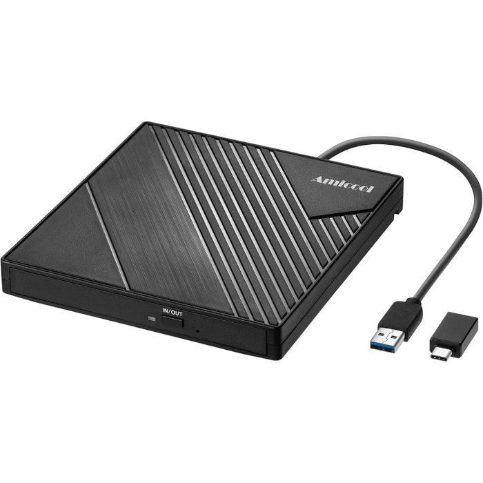 Unidad DVD externa USB 3.0 y USB C Amicool A11