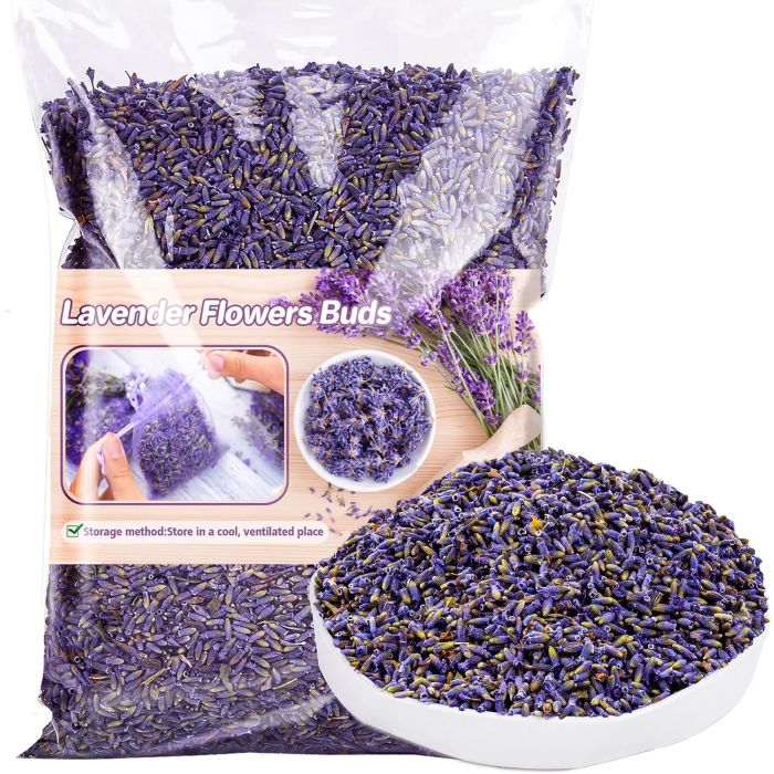Lavanda Seca 3OZ - Flores de Lavanda Orgánicas para Bolsitas