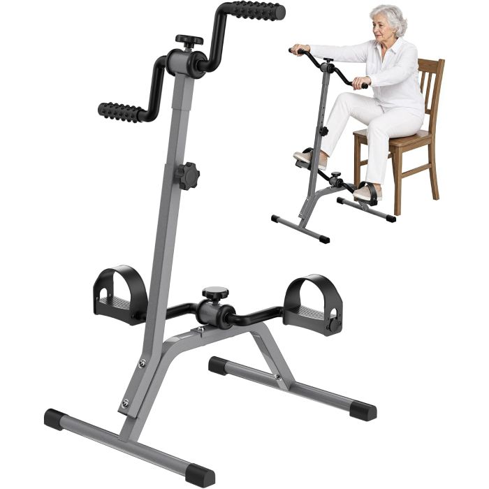 Bicicleta de ejercicio de piernas ajustables para adultos mayores