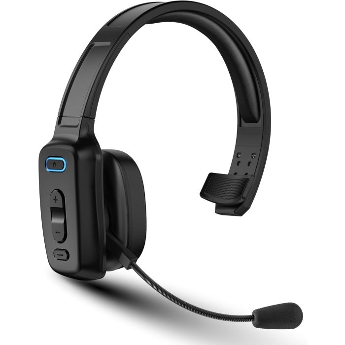 Auriculares Bluetooth V5.2 con Cancelación de Ruido, 60h, Negro