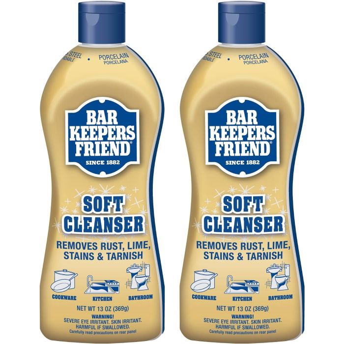 Bar Keepers Friend Limpiador Multiuso Líquido Suave 13 oz x 2
