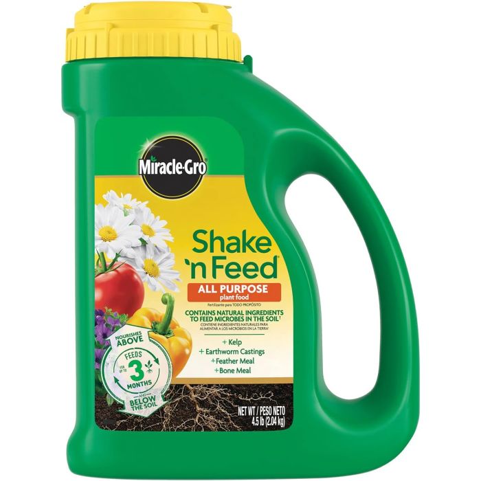 Miracle-Gro Shake 'N Feed Alimento para Plantas Todo Uso - 4.5 lbs