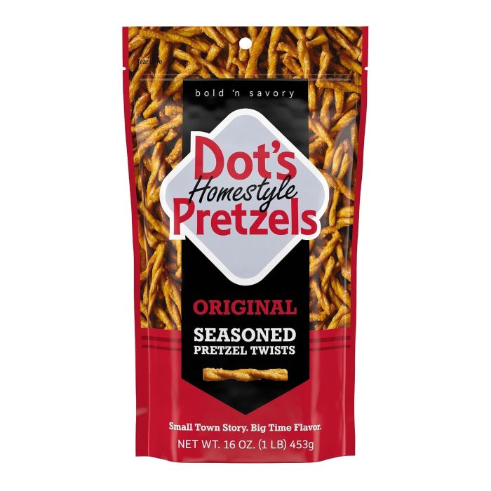 Pretzels Twist Snack Sabor Original Dot's, Bolsa de 16 oz