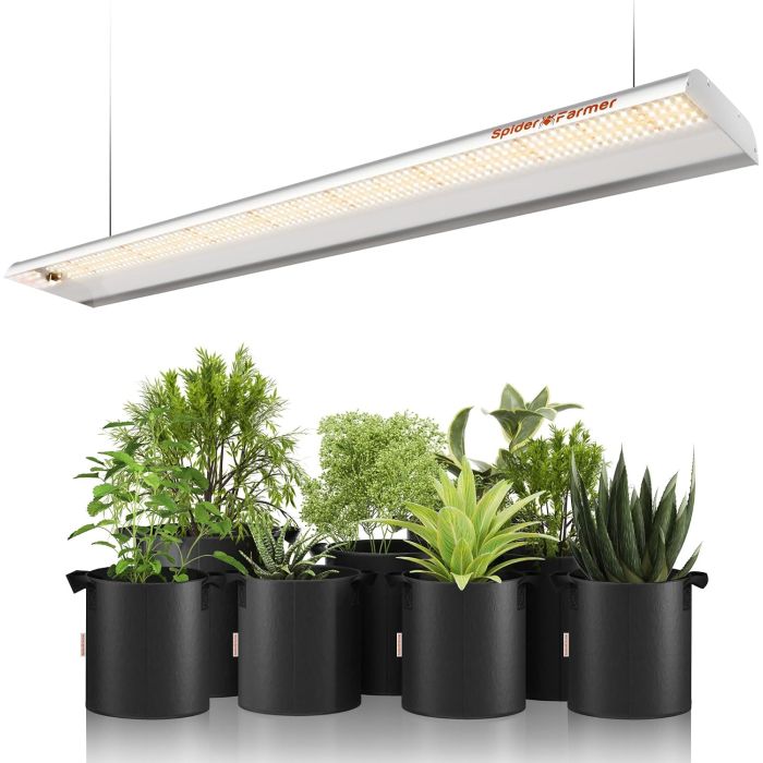Lámpara de Cultivo LED Spider Farmer SF600 Espectro Completo 2x4 Pies