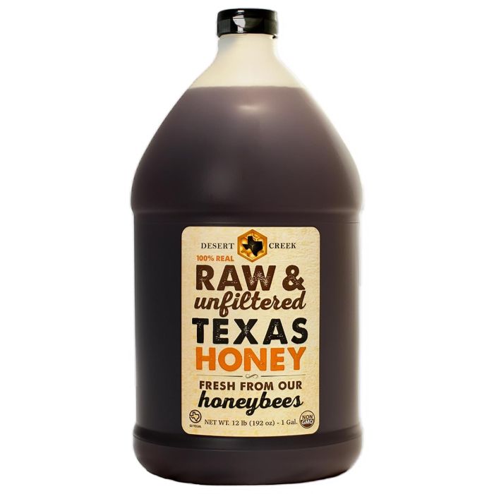 Desert Creek Honey - Miel cruda sin filtrar - 192 oz - Envasada en EE.UU.